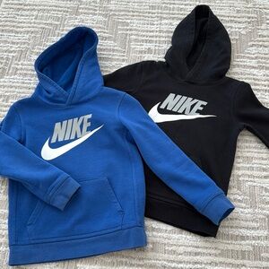 Nike Kids' Blue and Black Hoodies - set of 2